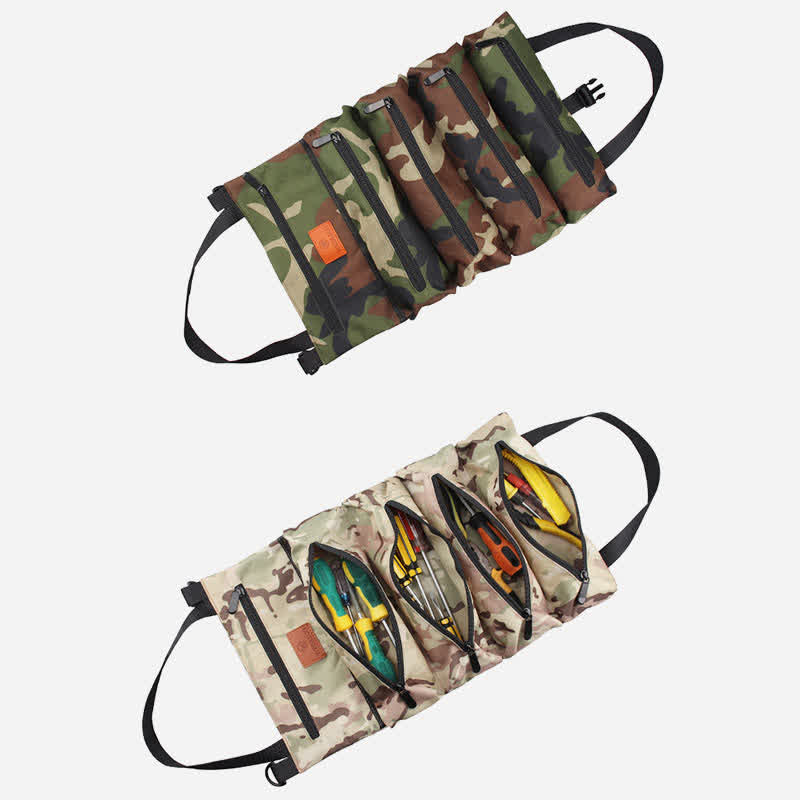 Aufrollbare Werkzeugtasche, wasserdicht, mit mehreren Steckplätzen, Werkzeug-Organizer für die Heimwerkstatt