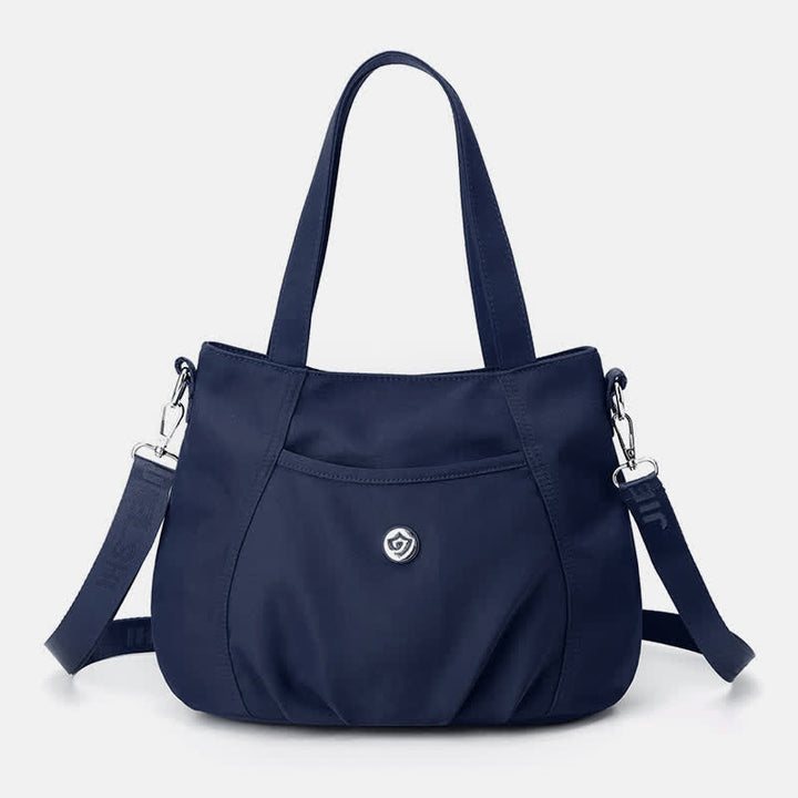 Leichte Umhängetasche aus Nylon mit mehreren Taschen und Reißverschlusstasche für Damen