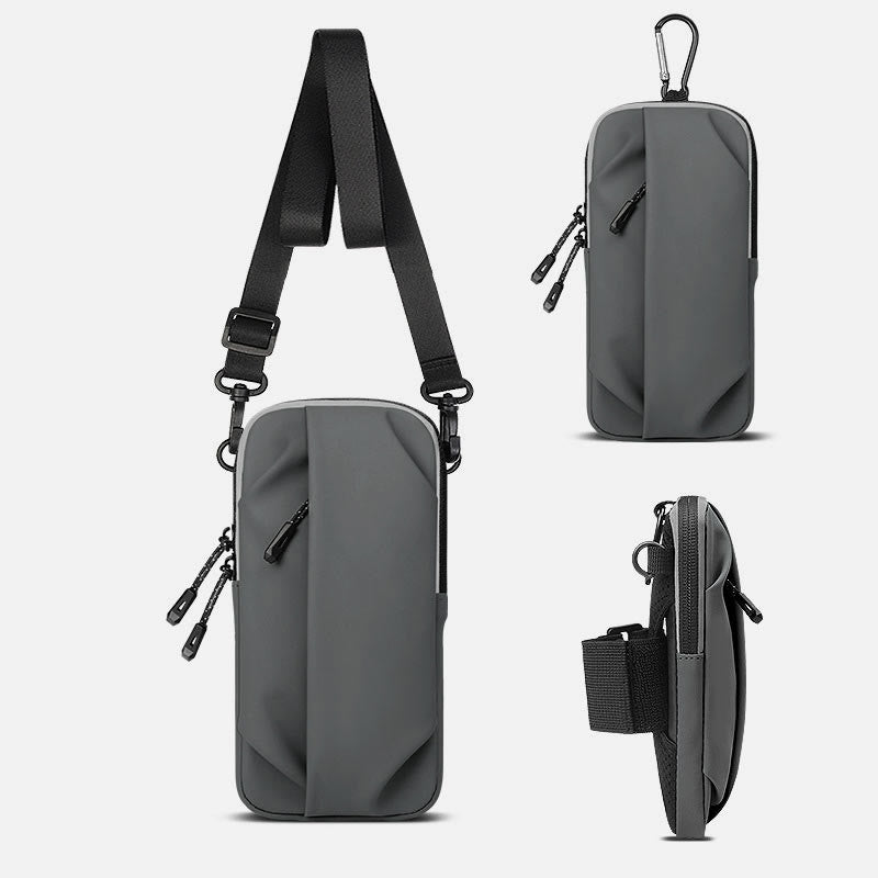 Handgelenktasche zum Laufen, wasserdichte Leder-Fitness-Telefontasche