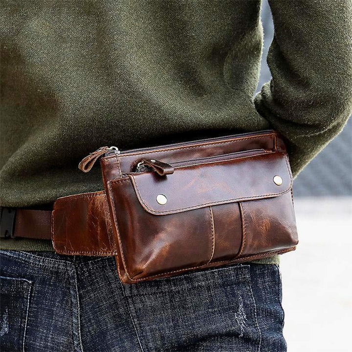 Trendige Retro-Gürteltasche mit großem Fassungsvermögen
