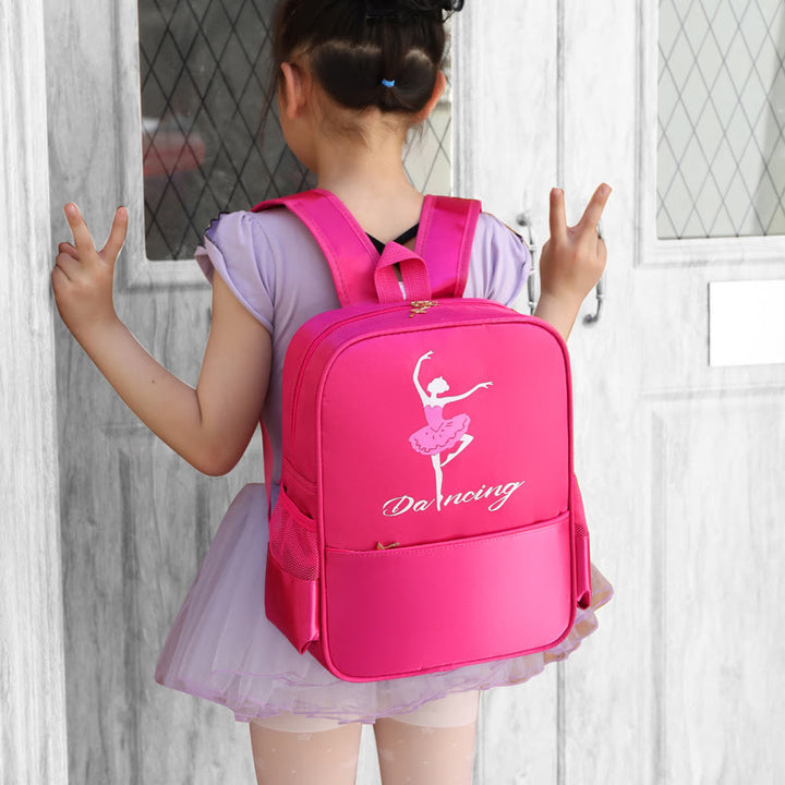 Mädchen Tanz Rucksack Ballerina Kleid Dekor Kinder Tanz Schultasche
