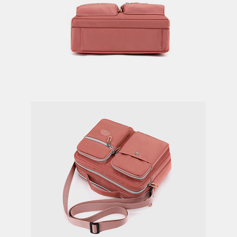 Leichte Handtasche, Umhängetasche, mehrere Taschen, für Reisen und Arbeit, Schultertasche, Messenger Bag