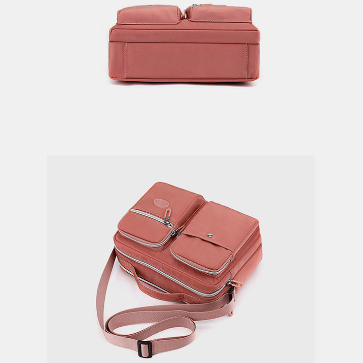 Leichte Handtasche, Umhängetasche, mehrere Taschen, für Reisen und Arbeit, Schultertasche, Messenger Bag
