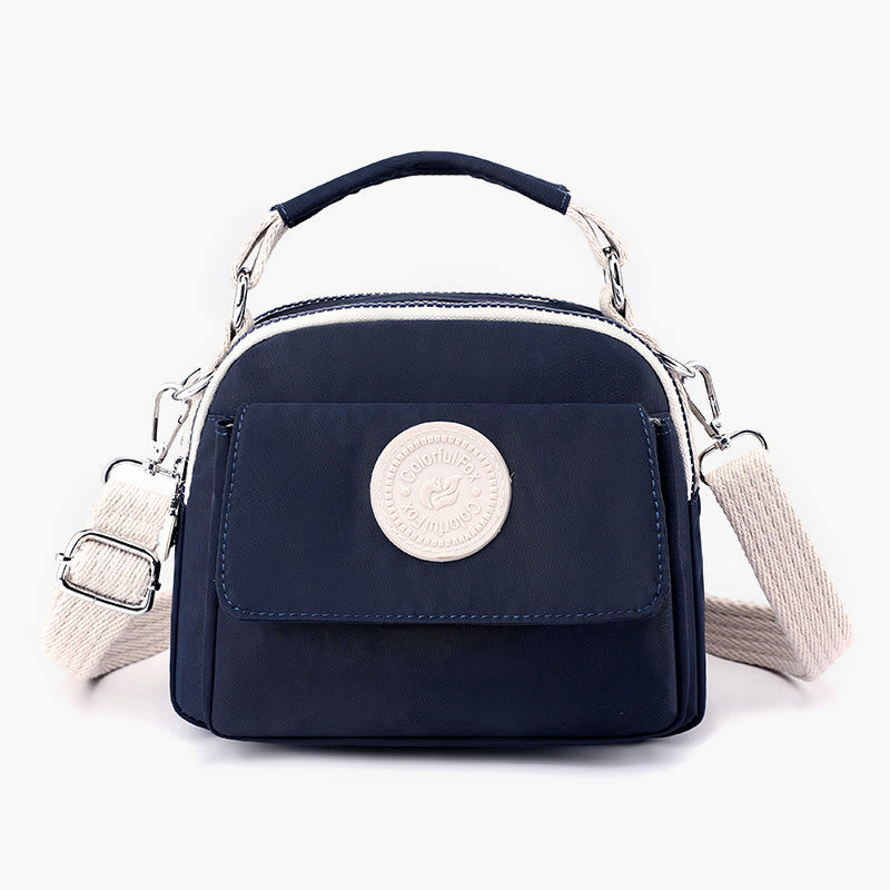 Tasche mit Griff oben für Damen, einfache, tragbare Umhängetasche mit Spritzschutz