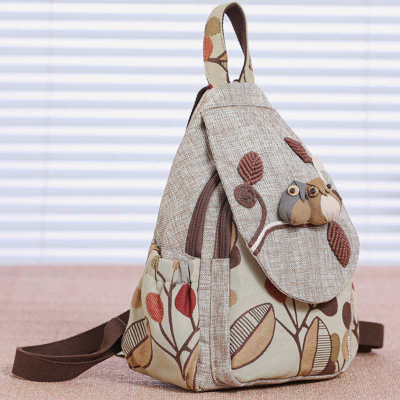 Großer Rucksack mit Ethno-Print