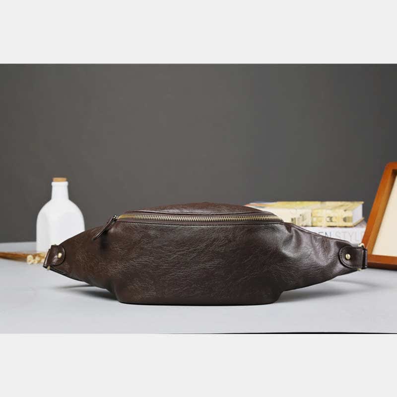 Kleine Schultertasche aus Leder, Umhängetasche, persönliche Tasche, Brust-/Schulterrucksack