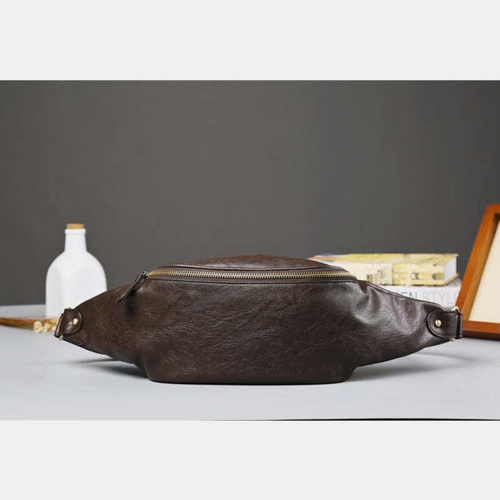 Kleine Schultertasche aus Leder, Umhängetasche, persönliche Tasche, Brust-/Schulterrucksack