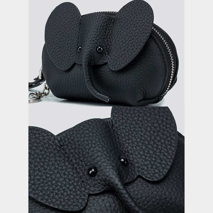 Damen Kleine Geldbörse Elefant Leder Geldbörse Wechselgeldbeutel Armband