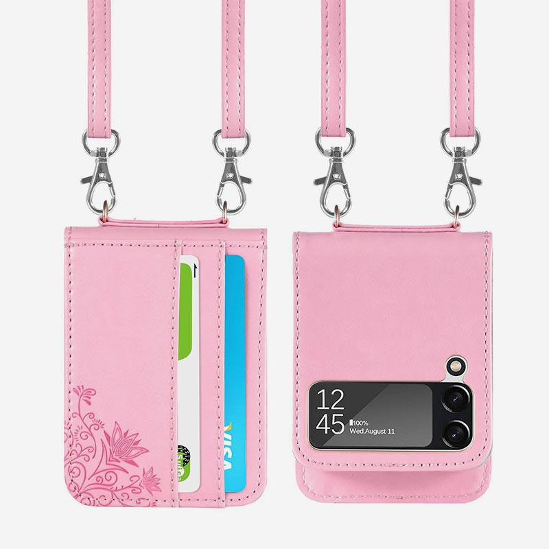 Samsung Galaxy Z Flip 3 Handyhülle Crossbody Handytasche Geldbörse