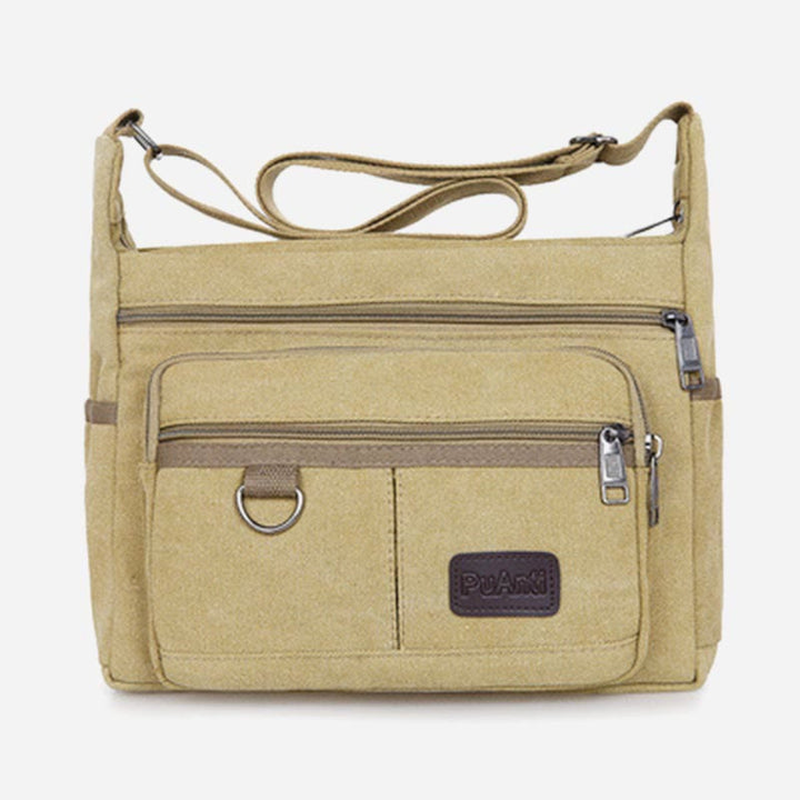 Umhängetasche für Herren, Vintage, Outdoor, Canvas, Business-Umhängetasche