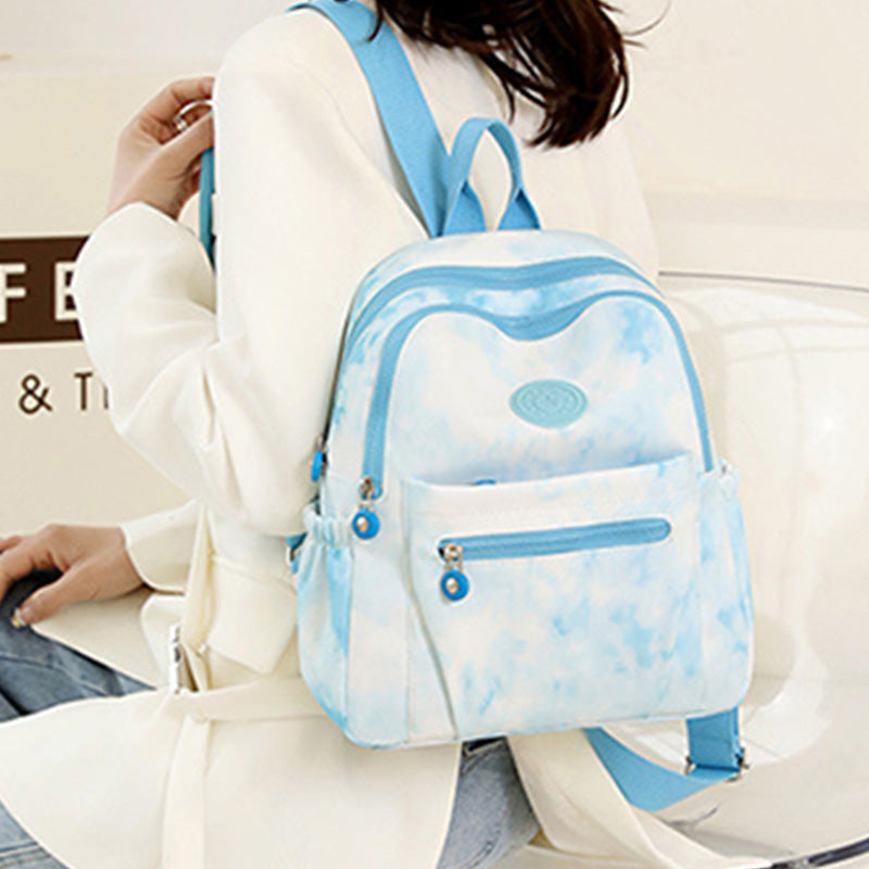 Damen Rucksack Handtasche Damen Wasserdicht Druck Bunter Rucksack Reise Tagesrucksäcke