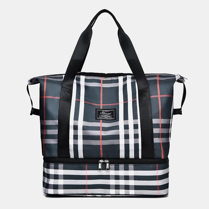 Reisetasche für Damen, Sport-Handtasche mit Nassfach, Schuhfach