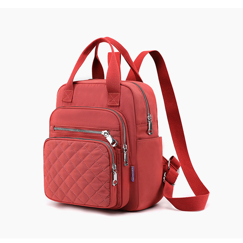 Gesteppter Rucksack, stilvolle Umhängetasche für Damen, Reise- und Freizeitgeldbörsen