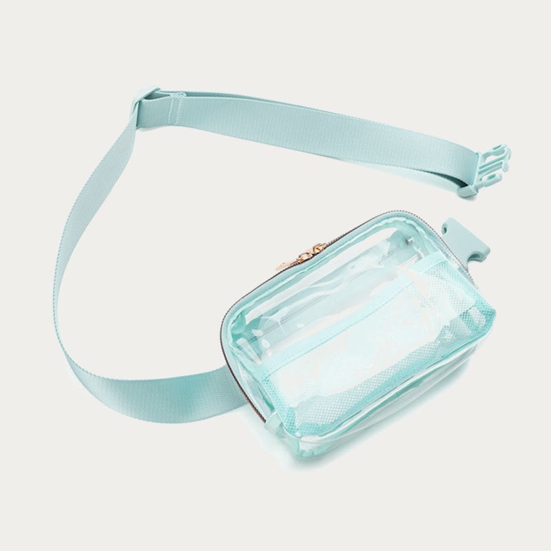 Gürteltasche für Damen, Outdoor-Sport, durchsichtige, wasserdichte Nylontasche
