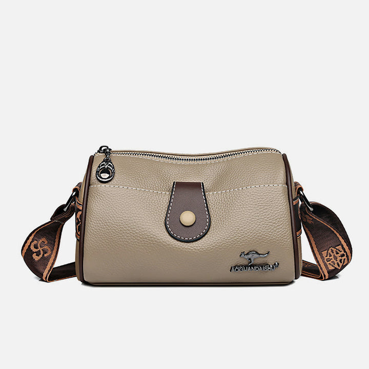 Retro Lady Unterarm Tasche Breiter Riemen Einfache Frauen Umhängetasche