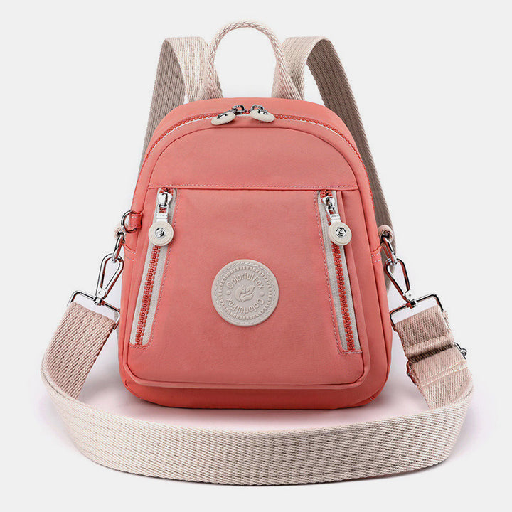 Funktioneller kleiner Rucksack, leichte Umhängetasche aus Nylon, Mini-Tagesrucksack