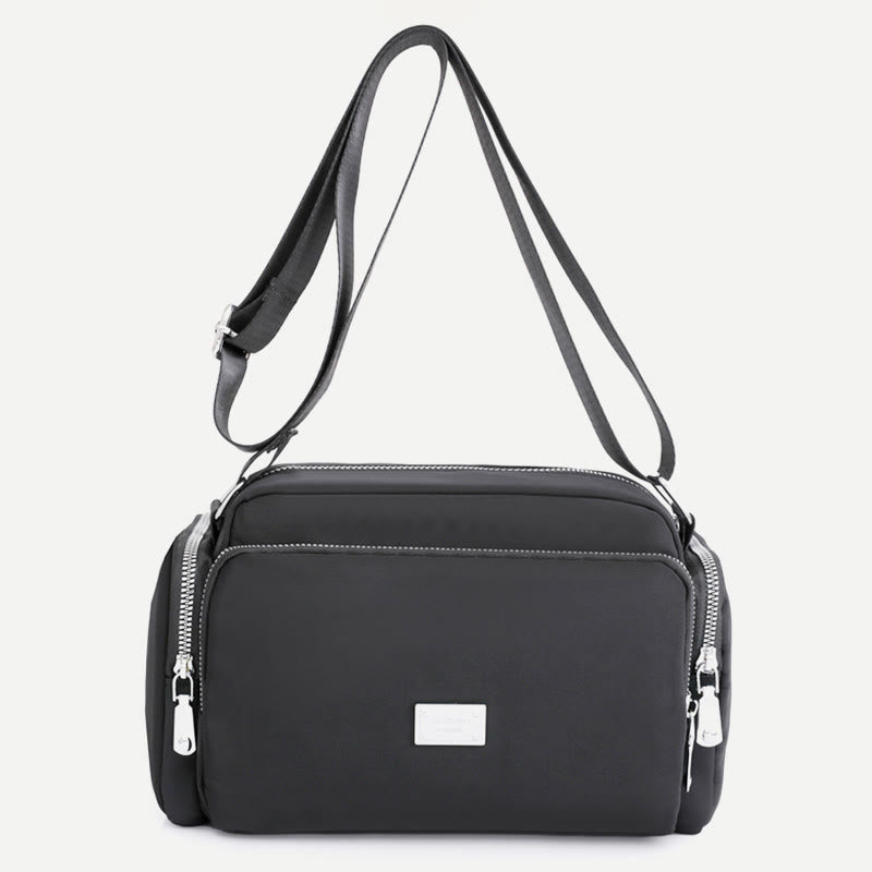 Umhängetasche für Damen, breiter Riemen, leichte Schultertasche aus Nylon