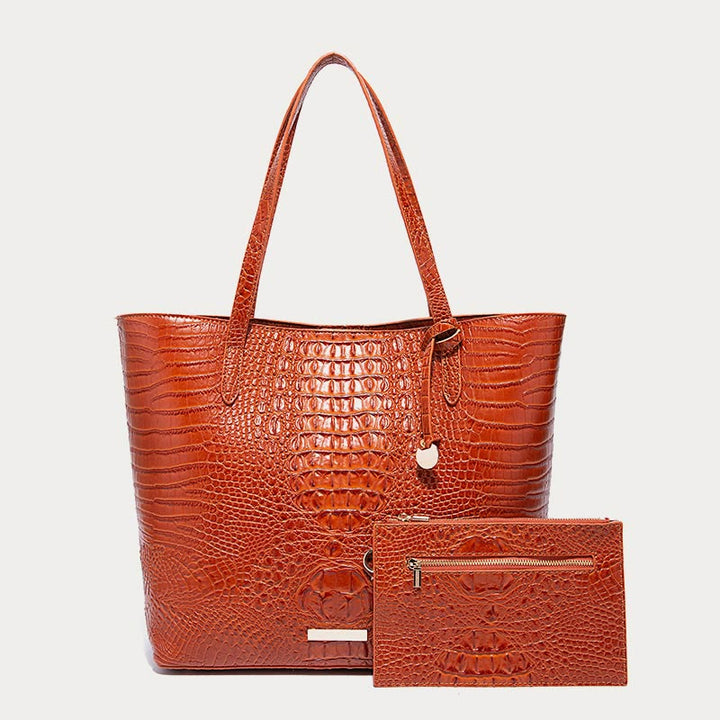 Tragetasche für Damen, tägliches Retro-Taschenset mit Krokodilmuster