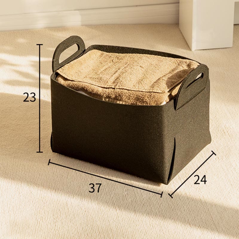 Aufbewahrungstasche für Zuhause, tragbar, Filz, Kleidung, Organizer, Korb, Snackbox