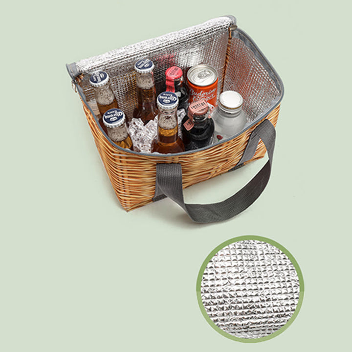 Kühltasche für unterwegs, faltbar, dicke Isolierung, Picknicktasche