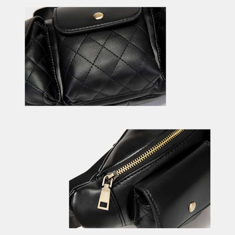 Gürteltasche für Herren, Leder, lässige Umhängetasche für den Außenbereich