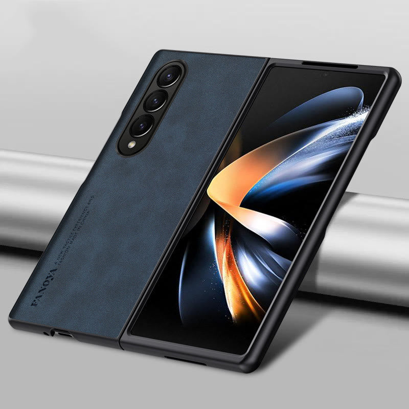 Frosted Handyhülle für Samsung Schützende flexible Lederhülle