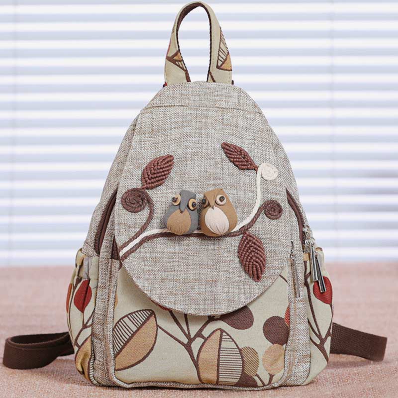 Großer Rucksack mit Ethno-Print