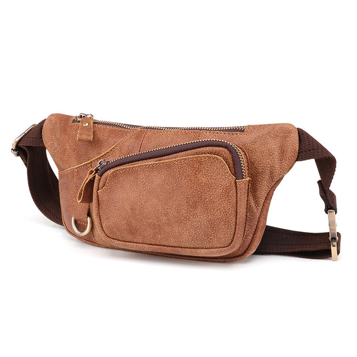 Echtes Leder Gürteltasche für Männer Bauchtasche Hüfttasche