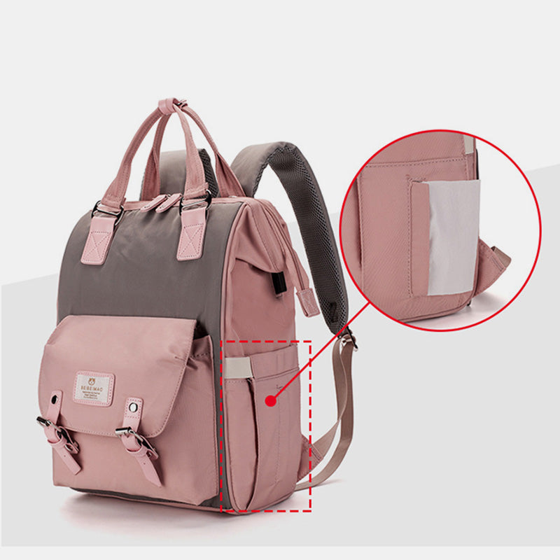 Multi Pocket Funktionale Wickeltasche Rucksack Reiserucksack Mama Tasche