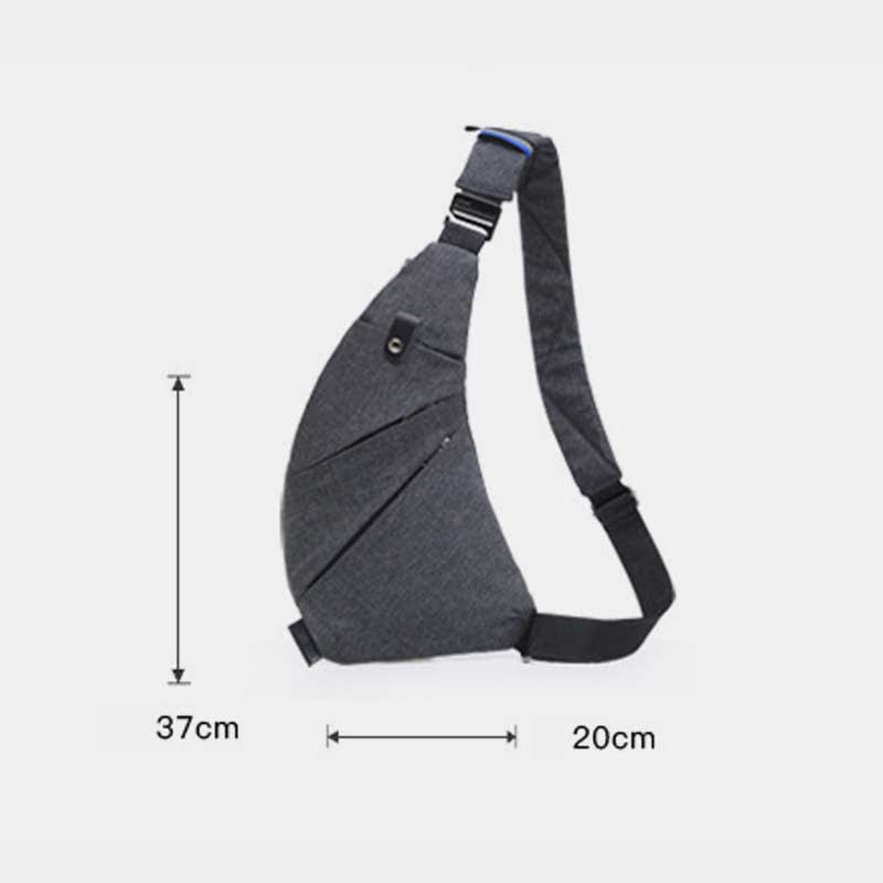 Leichte, langlebige Sling-Brusttasche, wasserdicht, kratzfest, Tagesrucksack, lässige Herren-Geldbörsen