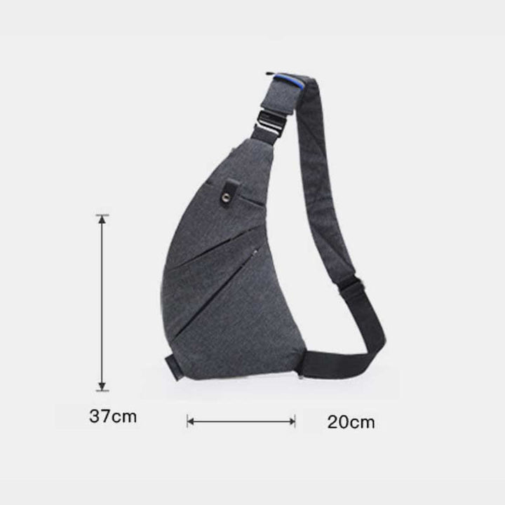 Leichte, langlebige Sling-Brusttasche, wasserdicht, kratzfest, Tagesrucksack, lässige Herren-Geldbörsen