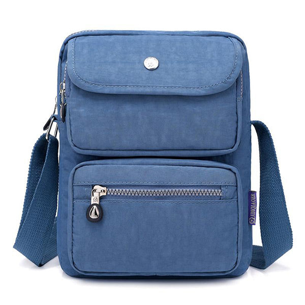 Umhängetasche aus Nylon mit mehreren Taschen