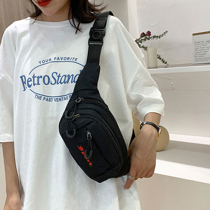 Wasserdichte Hüfttasche, lässige Hüfttasche, Brusttasche für Damen und Herren