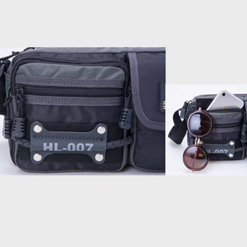 Umhängetasche für Herren, mehrere Taschen, leichte Oxford-Umhängetasche