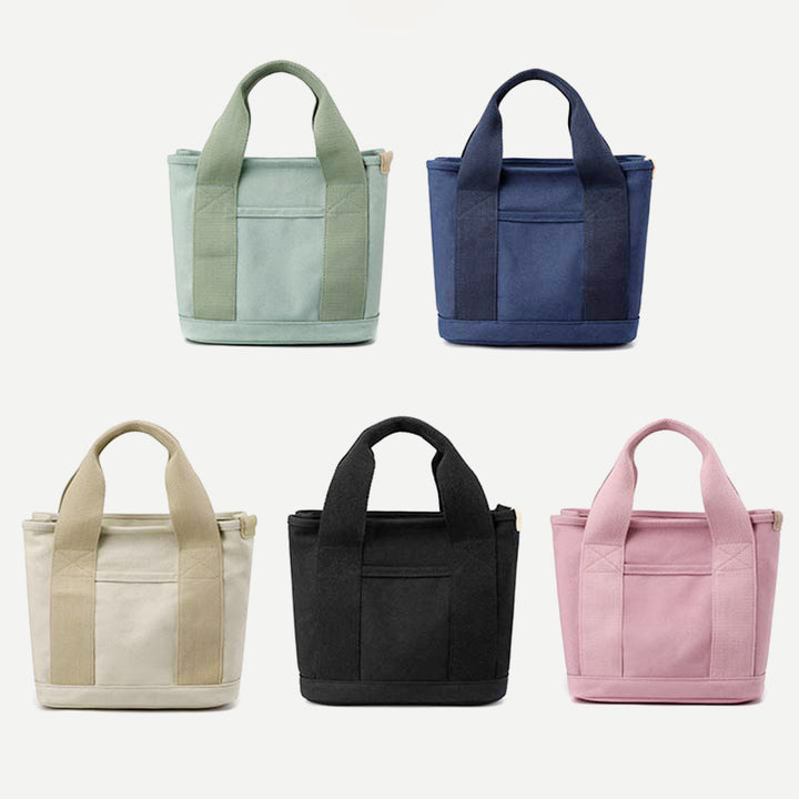 Handtasche mit mehreren Taschen für Damen, lässige Tragetasche aus Canvas, Geldbörse für den täglichen Gebrauch