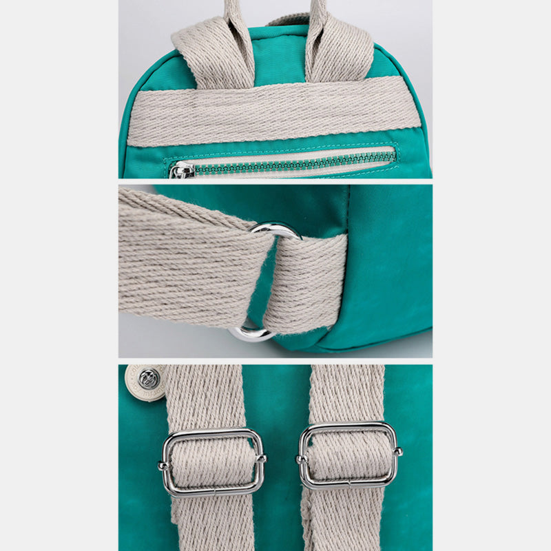 Funktioneller kleiner Rucksack, leichte Umhängetasche aus Nylon, Mini-Tagesrucksack