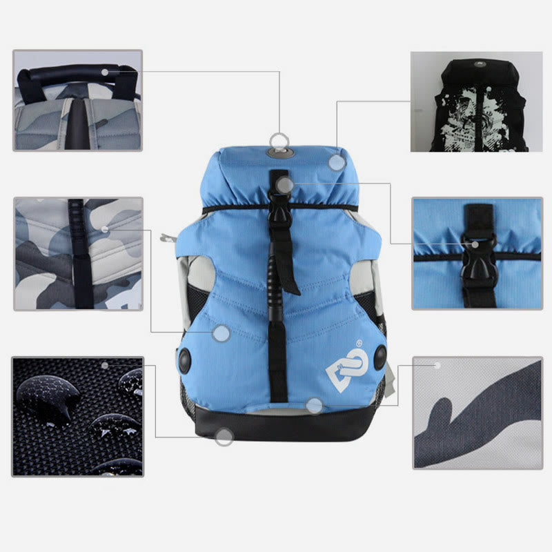 Mehrfarbige Rollschuhtasche für Männer und Frauen, Sportrucksack