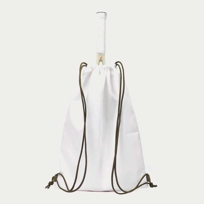Schlägertasche für Outdoor-Sportarten mit Kordelzug, faltbarer, weicher Rucksack