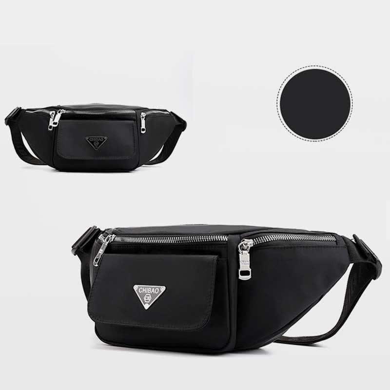 Nylon-Hüfttasche mit mehreren Taschen, leichte Brusttasche mit mehreren Tragemöglichkeiten, Hüfttasche