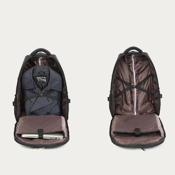 Einfarbig Oxford Rucksack Frauen Männer Business Reise Trolley