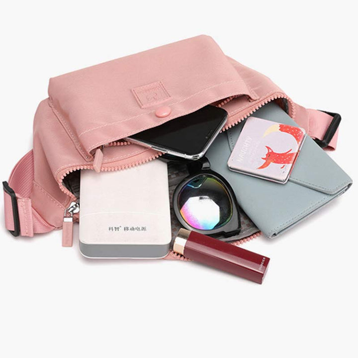 Leichte Hüfttasche für Damen, wasserdicht, für Reisen und Sport, Brusttasche