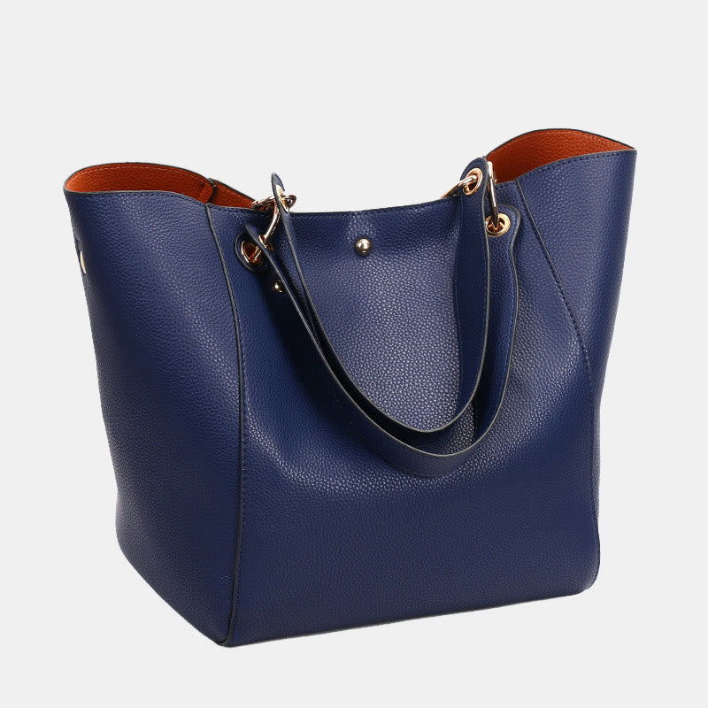 Klassische Tragetasche für Damen, einfarbig, Set mit Pendlertaschen für Büro und die Arbeit
