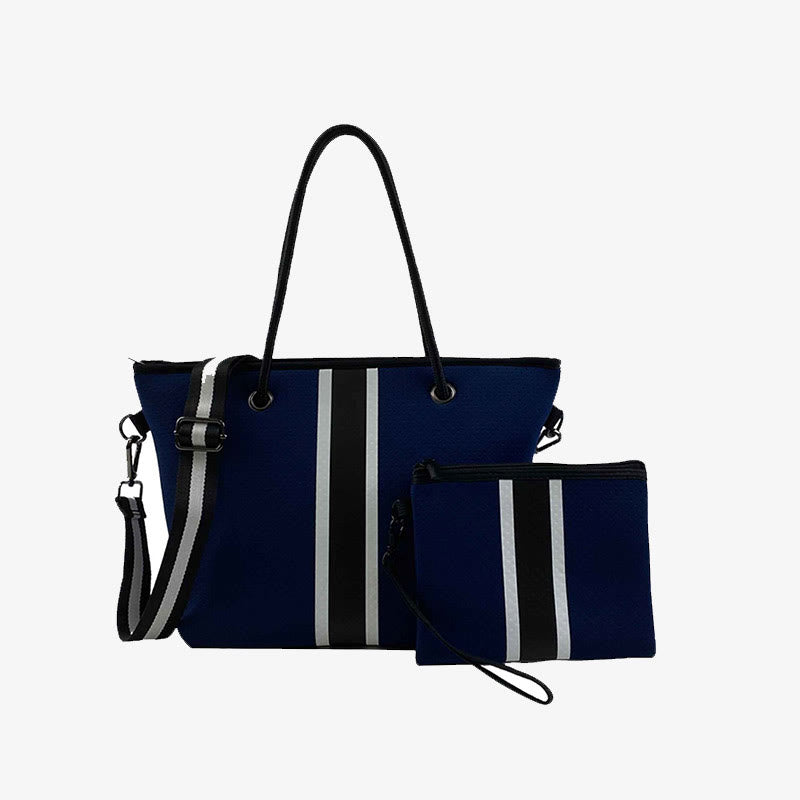 Tragetaschen-Set für Pendler, Rückentasche, breiter Riemen, Schultertasche