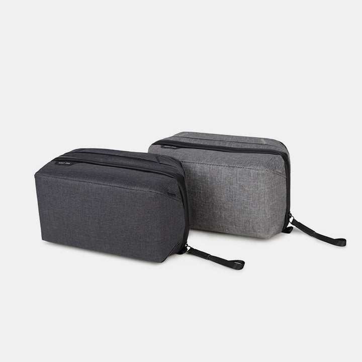 Leichte Aufbewahrungstasche mit Reißverschluss und mehreren Steckplätzen, tragbarer Organizer für Elektronikartikel, Make-up-Tasche
