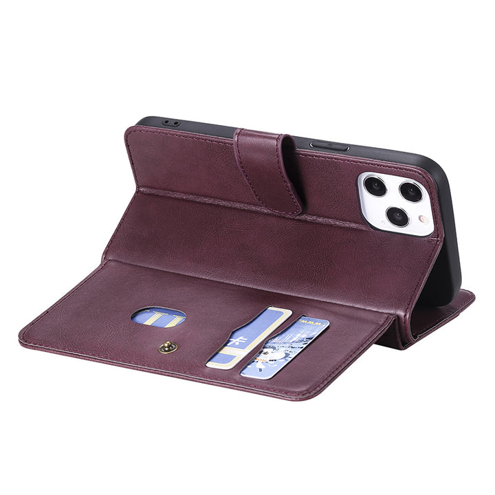 iPhone-Wallet-Hülle, leichtes Flip-Case mit Kreditkartenfach