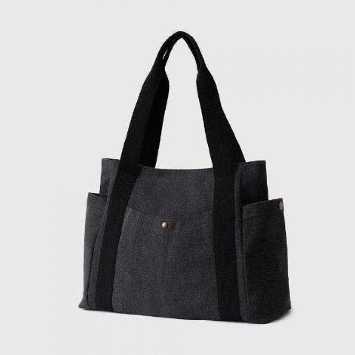 Große Kapazität Canvas Schultertasche Mehrere Taschen Handtasche Einkaufs