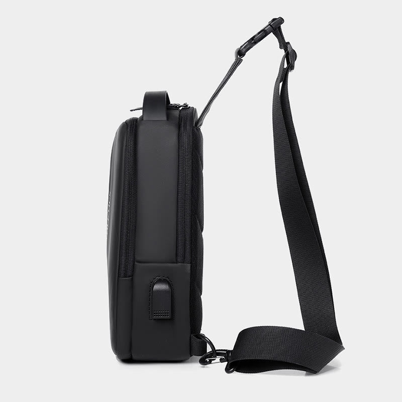 Wasserdichte Schultertasche Outdoor Casual Brusttasche für Wandern Radfahren Reisen 