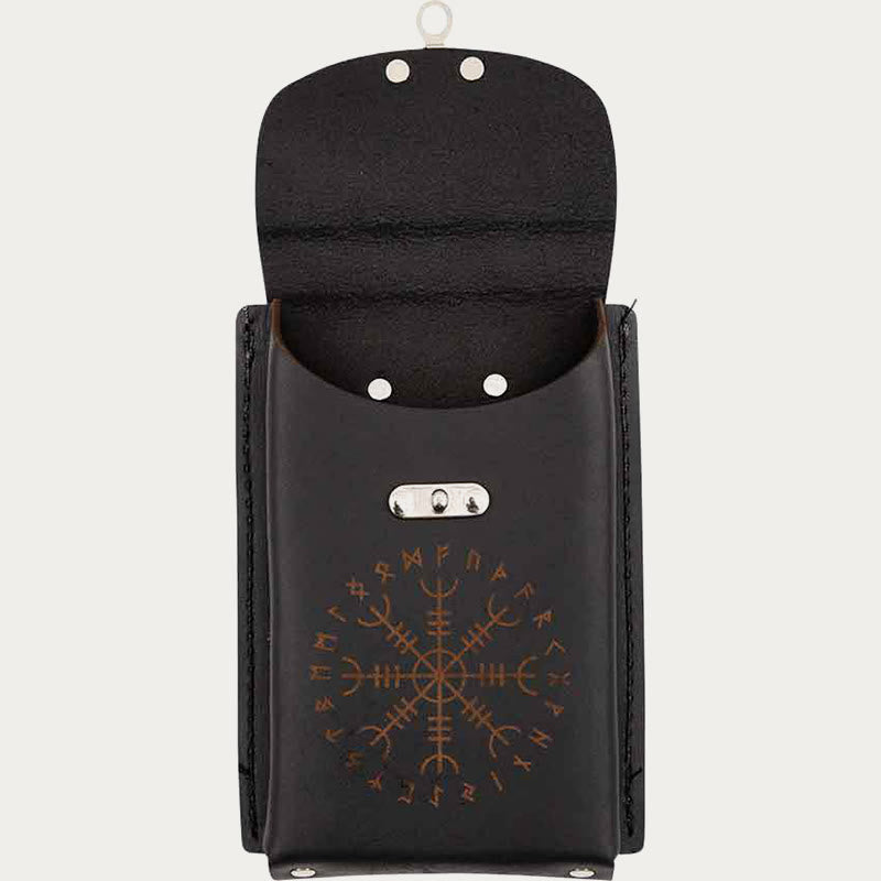 Mittelalterliche Gürteltasche für Cosplay, Retro-Leder, Handytasche