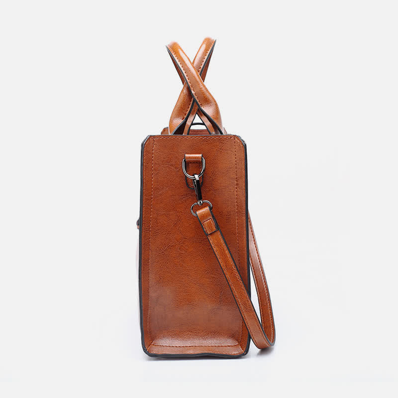 Business-Tragetasche für Damen, Arbeitstasche, lässige Lederhandtasche