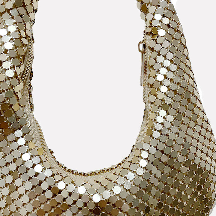 Abendtasche für Damen, Metall, glitzernd, glitzernd, Party-Geldbörse 